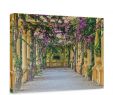 Betonwand Garten Elegant Leinwandbild Säulengang Garten Mediterran Flieder