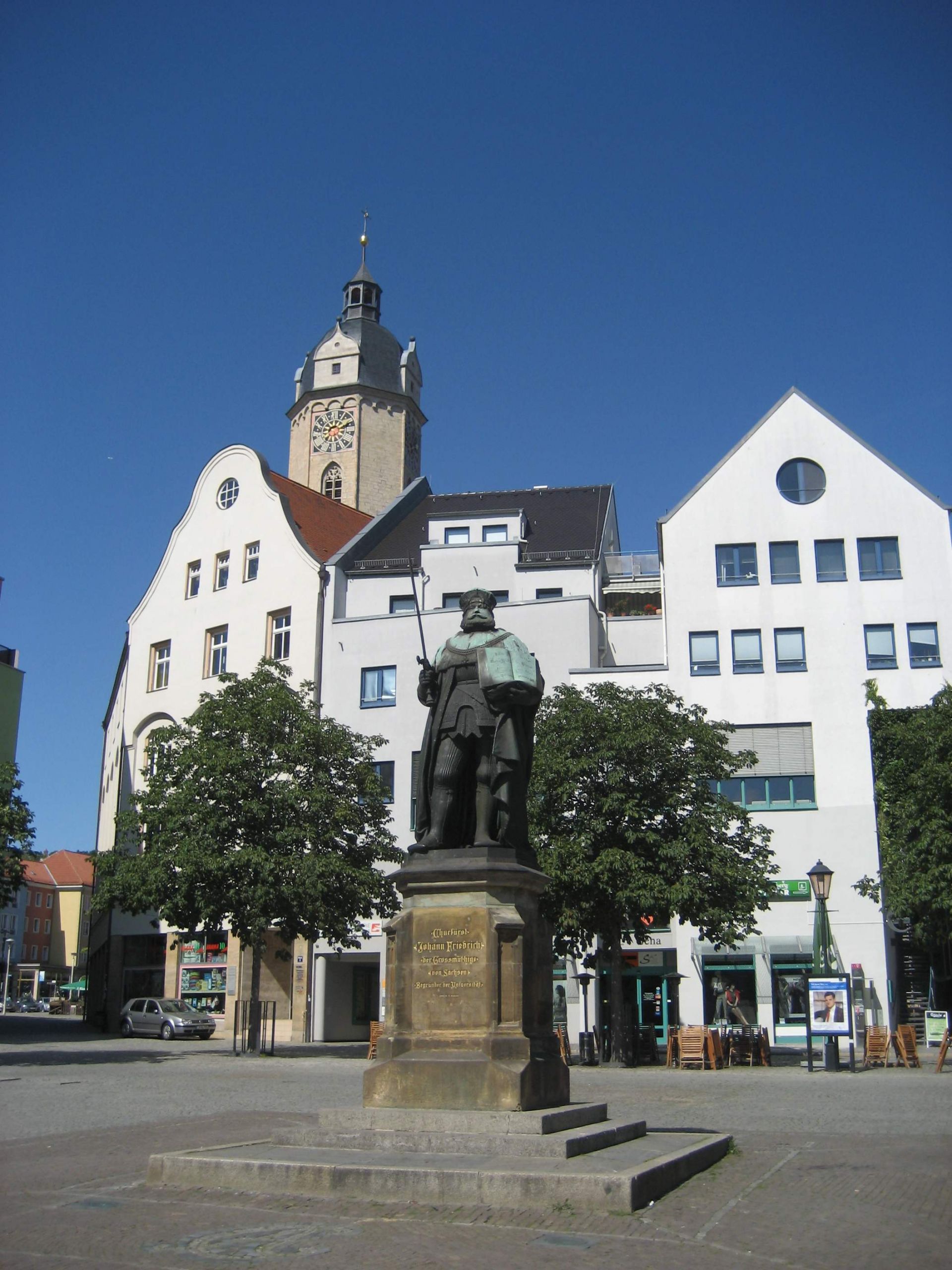 Ein Denkmal Johann Friedrichs I des Großmütigen in Jena