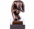 Bronzefiguren Garten Frisch Bronzefigur Weiblicher Akt "die Trinkende" Yb459