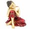 Buddha Kopf Garten Das Beste Von Thai Buddha Budda Figur Statue Feng Shui Schlafend Kopf Auf Knie Rot Gold 12cm