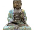Buddha Kopf Garten Inspirierend Cloisonné Buddha Figur 42cm Karana Mudra Statue