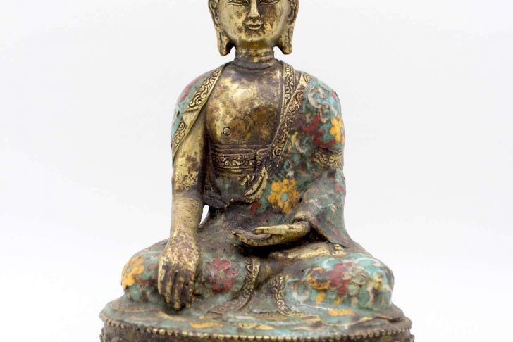 Buddha Kopf Garten Inspirierend Cloisonné Siddharta Buddha 20cm Bronze Figur