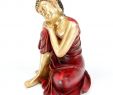 Buddha Kopf Garten Inspirierend Thai Buddha Budda Figur Statue Feng Shui Schlafend Kopf Auf Knie Rot Gold 12cm
