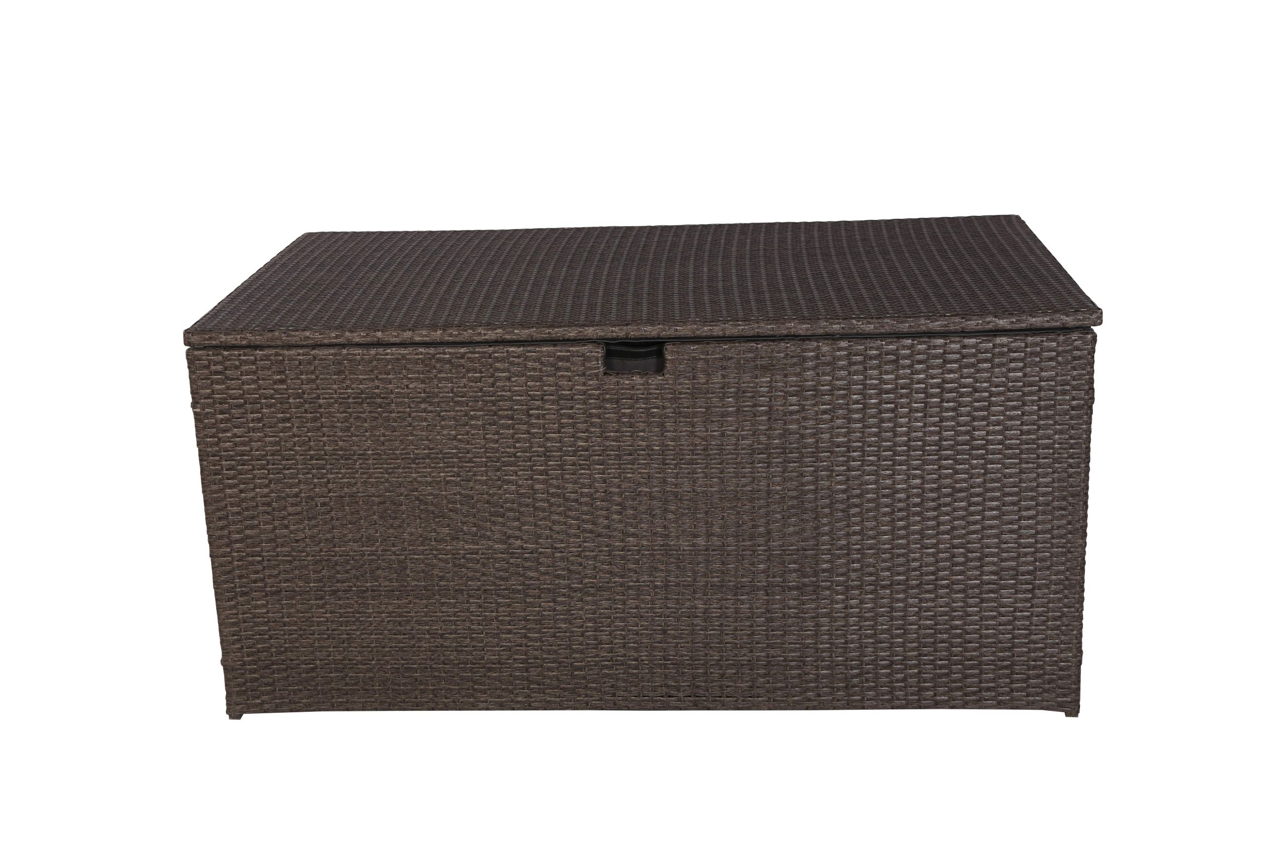 Garten Auflagenbox Das Beste Von Milos Polyrattan Auflagenbox Kissenbox Braun 145x80x60cm