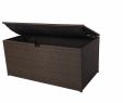 Garten Auflagenbox Frisch Milos Polyrattan Auflagenbox Kissenbox Braun 145x80x60cm