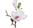 Garten Blume Elegant Kunstblume Künstliche Magnolie Weiß Rosa Mit 1 Blüte Und 1 Knospe H 37cm Gasper