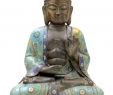 Garten Buddha Frisch Cloisonné Buddha Figur 42cm Karana Mudra Statue