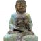 Garten Buddha Frisch Cloisonné Buddha Figur 42cm Karana Mudra Statue