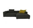 Garten Couch Lounge Luxus Freistil 187 Rolf Benz Im Stoff Schwarz Grau Mit Longchair Rechts