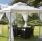 Garten Pavillon Neu Garden Gazebo Metal Fabric Tent Marquee Party Cream Canopy
