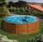 Garten Pool Guenstig Luxus Rundformbecken Holzoptik 120 Cm Tiefe