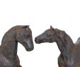 Garten Skulptur Frisch Gartenskulptur Paar Pferd Skulptur Rost Figur Garten Eisen Antik Stil 38cm