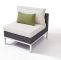 Garten sofa Frisch Polyrattan Edelstahl Silva Mittelsofa Anthrazit Polyrattan Edelstahl Gartenmöbel Modul In Anthrazit