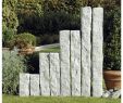 Garten Steine Deko Luxus Granitpalisade 10x10x25 Cm Hellgrau Eckig
