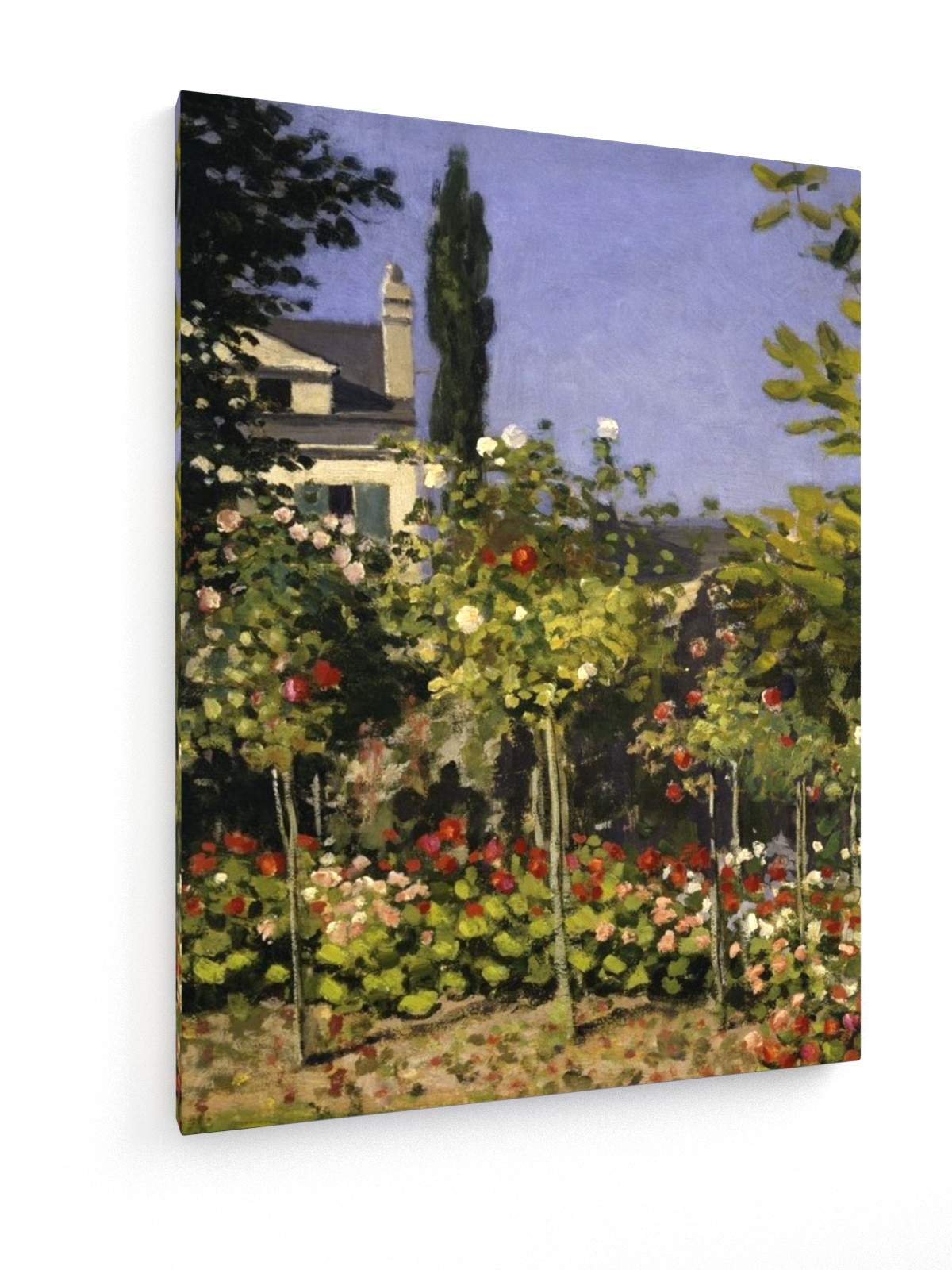 Leinwandbild Claude Monet Bl hender Garten Detail
