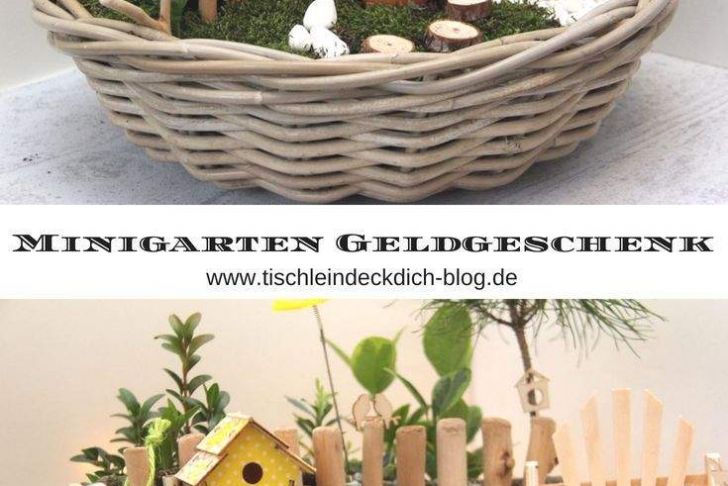 Geldgeschenk Garten Basteln Inspirierend Minigarten Frühlingshaftes Geldgeschenk Zum Runden