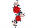 Gutschein Garten Frisch Diy Gestickte Nähen Eisen Auf Aufnäher Red Flower Badge Blumen Jeans Kleidung Taschen Applique Craft