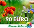 Gutschein Garten Reizend Geschenk Gutschein Wert 90 Euro sommerfreude