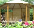 Holz Pavillon Garten Elegant Teehaus Pavillion Achteckig Halb Offen Bauanleitung Zum