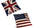 Kissen Garten Elegant 2er Set Deko Kissen Britische Uk Usa Amerika Flagge Fahne Motiv Couch Dekoration