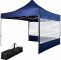 Pavilion Garten Elegant Instent Faltpavillon "pro" Blau 3x3m 2 Seitenteile