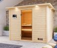 Sauna Garten Elegant Sauna "katja" Mit Bronzierter Glastür Und Dachkranz 9 Kw Bio Kombiofen Ext Strg