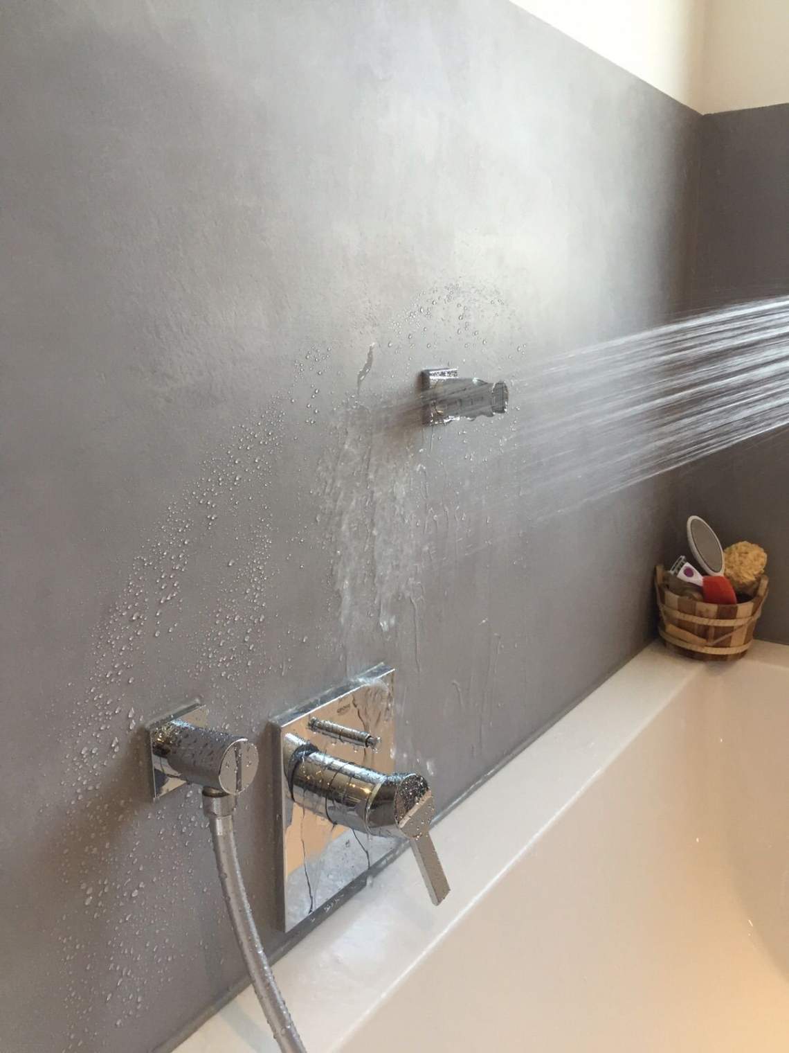 beton cire badezimmer nassbereich wasserfest fugenlos beton mineral dusche beton mineral dusche