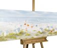 Strandkorb Garten Einzigartig Acryl Gemälde Brise Der nordseeluft 150x50cm