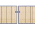 Tor Garten Elegant Einfahrtstor Premium 2 Flügelig Symmetrisch Mit Holzfüllung Senkrecht Anthrazit Breite 500 Cm X Höhe 200cm