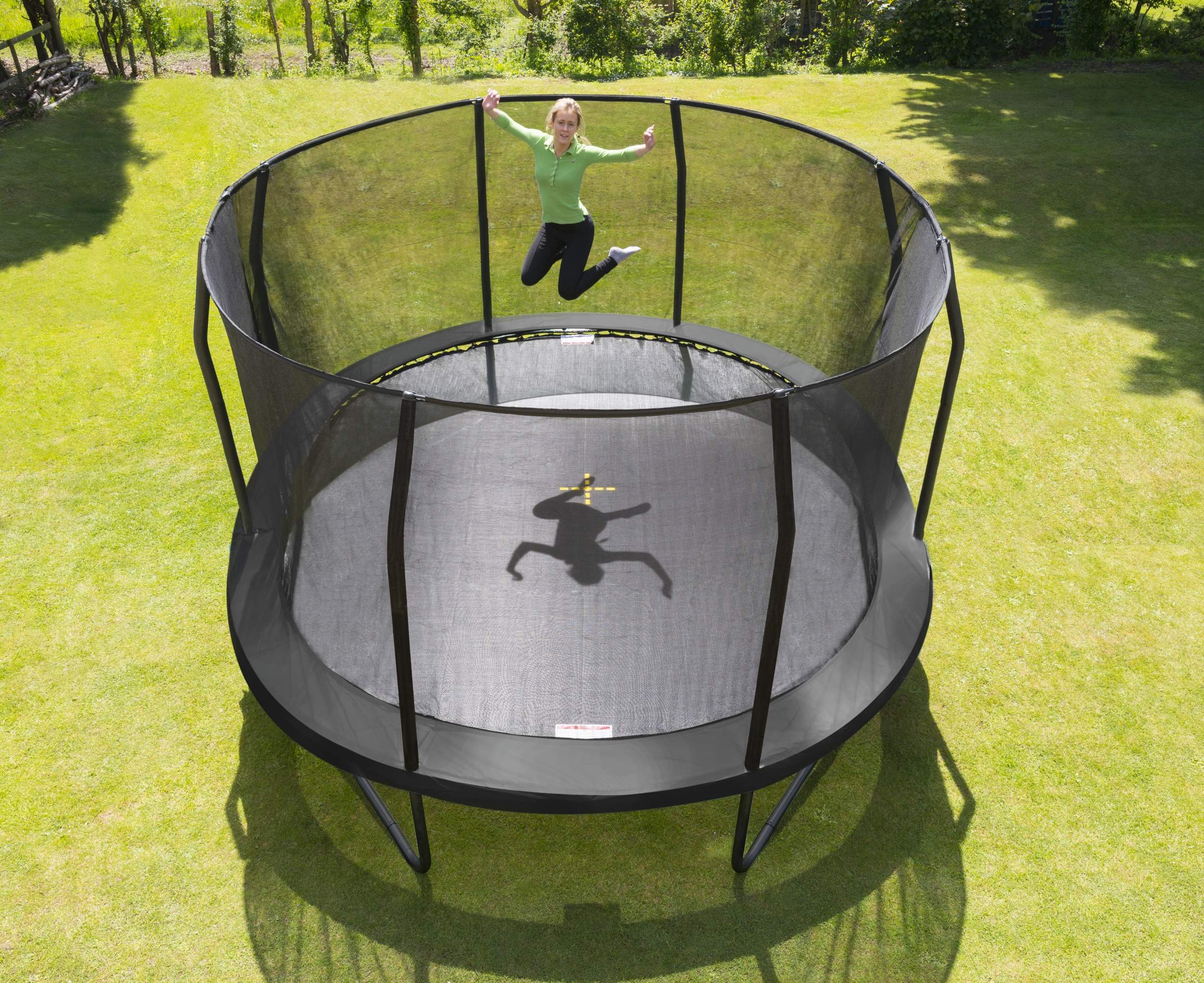 jumpking trampoline met net en ladder jumppod oval 518 x 427 cm zwart 2016 2