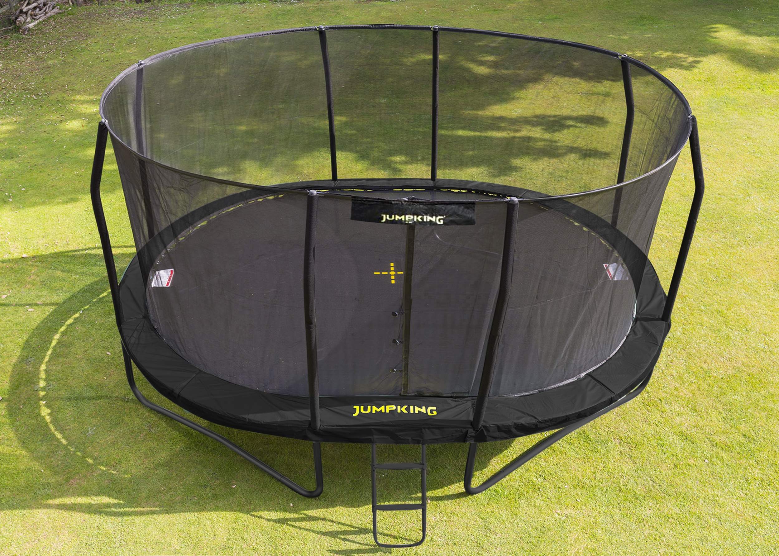 jumpking trampoline met net en ladder jumppod oval 518 x 427 cm zwart 2016 3