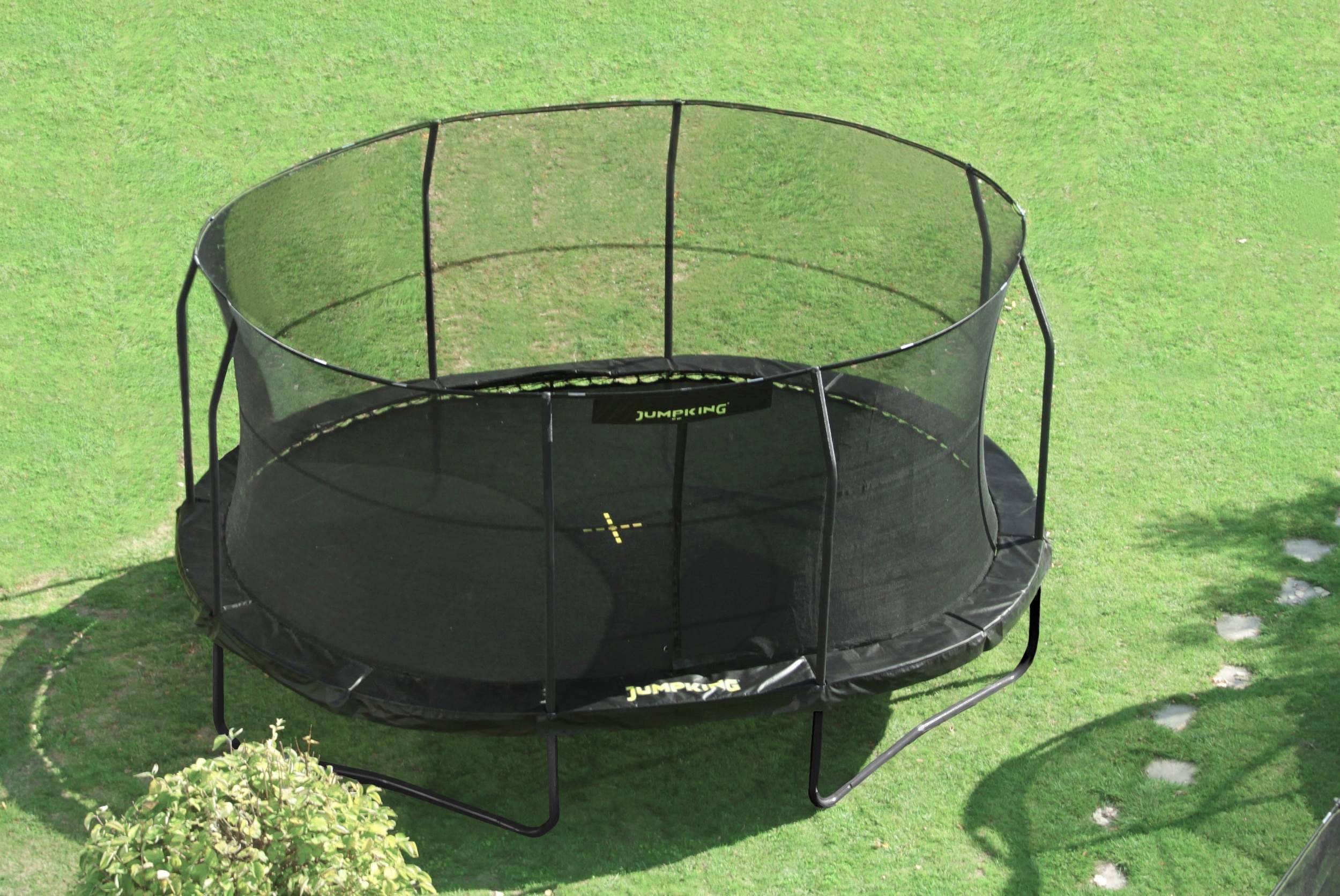jumpking trampoline met net en ladder jumppod oval 518 x 427 cm zwart 2016 4