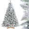 Weihnachtsdeko Garten Neu Künstlicher Weihnachtsbaum Fichte Natur Weiss Mit Schneeflocken